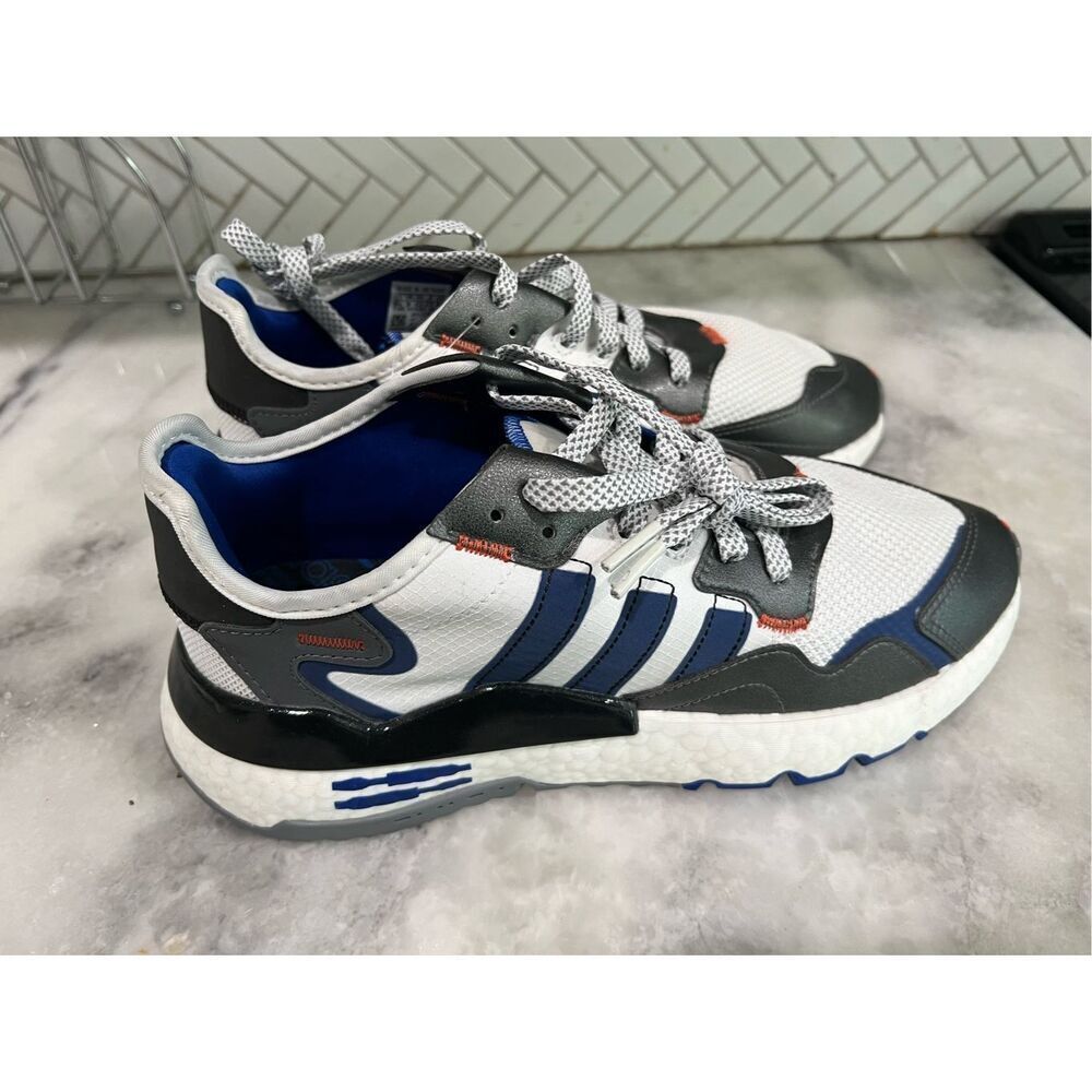 NEW Adidas Nite Jogger Star Wars R2D2 Shoes White Blue FV8040 Size US 9.5